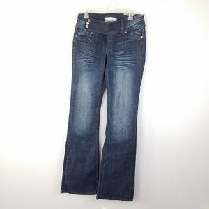VIGOSS Collection Flare Jeans Dark Wash NEW 7